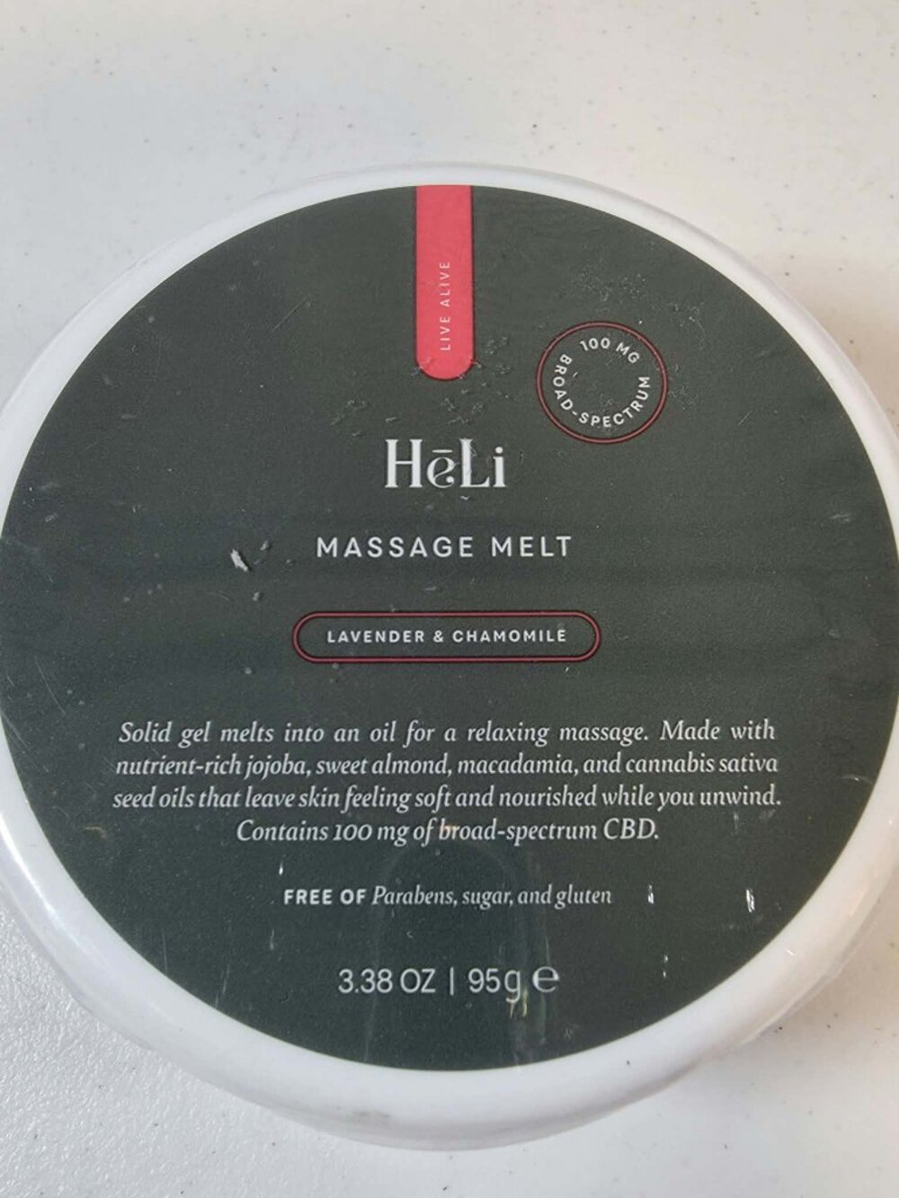HELI PURE ROMANCE MASSAGE MELT 3.38 oz. NEW SEALED